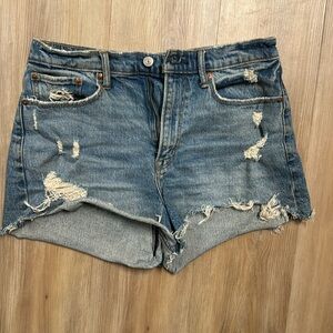 Abercrombie & Fitch Curve Love high rise mom shorts size 29